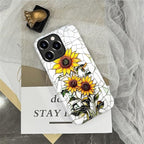 ZHEGAILIAN Case for iPhone 14 Pro Max, Sunflower Faux Stained Glass Effect - Image 6
