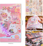 Girl's Japanese Retro Sticker Book, 700+ Kawaii Old Showa Style Embroidered - Image 2