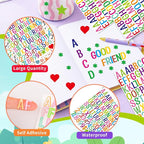 Letter Stickers 1 inch, Self-Adhesive Vinyl Waterproof ABC Letter Stickers - Image 3