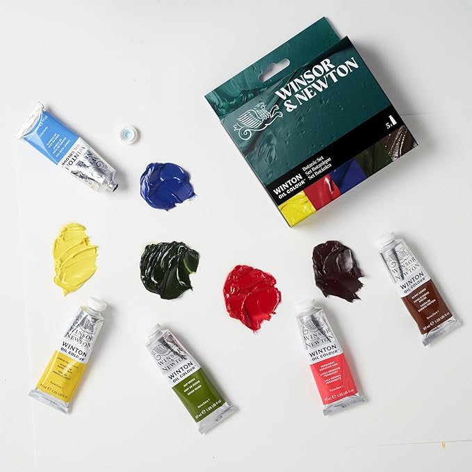 Winsor & Newton Winton Oil Color Paint Set, Botanicals, 5 x 37ml Tubes - Image 2