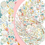 HunnmingRe 20 Pcs 10''x10'' Vintage Easter Quilting Fabric Square Bundle Pastel - Image 5