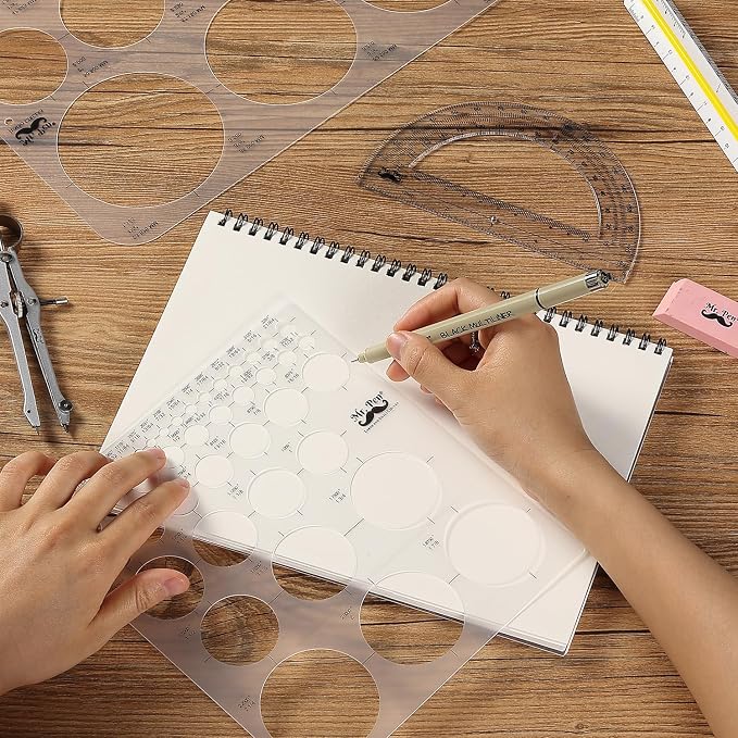 Mr. Pen- Circle Template, Large and Small Size, Circle Stencil | Circle Ruler - Image 5