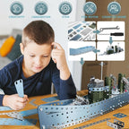 Lucky Doug Stem Building Projects Model Cruiser Ocean Ship Set, 504 Pieces Stem - Image 3
