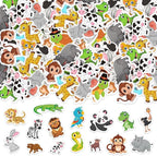 300Pcs Animals Foam Stickers, Self-Adhesive Cartoon Forest Animals Foam Reward by Bonieset