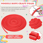 Frienda 5/8 Inch x 40 Ft Red Foam Noodles - Image 2
