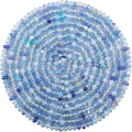 Large Hole Beads Spacer Beads Sky Blue Assorted European Craft Big Beads Large by BRACELETMAKINGKIT