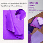 Jtnohx Soft Felt Sheets, 8x12 inches Assorted Craft Felt Fabric, 1.4mm Thick - Image 3