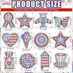 36 Sets 4th of July Patriotic Diamond Painting Crafts Ornaments 250th - Image 3
