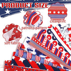 Hosuly 40 Pcs Red White Blue Stars Jelly Fabric - Image 5