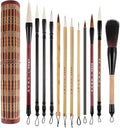 Marspark 12 Pieces Chinese Calligraphy Brushes Painting Writing Watercolor Ink by Marspark