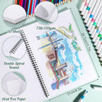 50 Sheets Marker Paper Pad, 8.3×11.7 Inch Bleedproof Art Sketch Pad, - Image 2