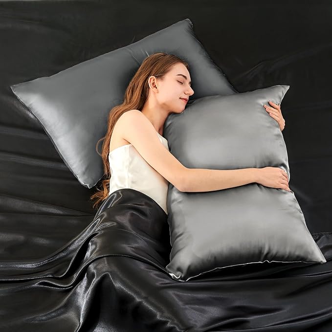 INFIIXSO Mulberry Silk Pillow Cases King Size Set of 2, Silk Pillowcase - Image 7