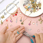 SANNIX 350Pcs Charm for Jewelry Making, Mixed Bulk Antique Gold Tibetan Silver - Image 5