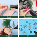 ENPOINT Glitter Color Hot Glue Sticks Full Size, Adhesive Glue Sticks Standard - Image 4