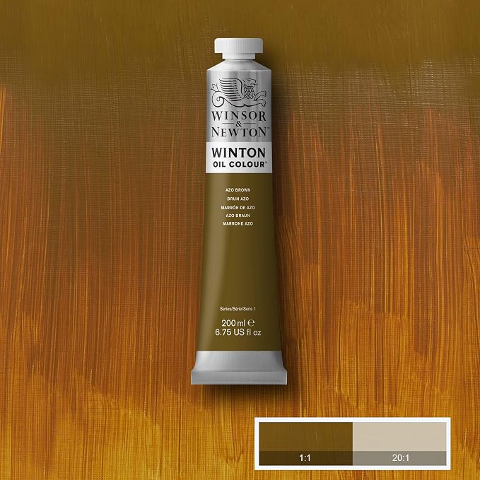 Winsor & Newton Winton Oil Color, 200ml Tube, Azo Brown - Image 3