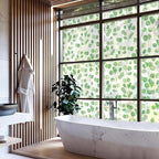 DKTIE Retro Leaves Pattern Two-Way Window Film Privacy Day and Night Window - Image 2