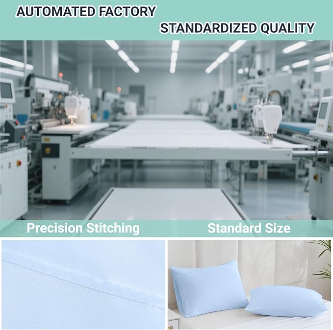 ZPECC Pillow Cases King Size Set of 12, 20x36 Envelope Closure Pillowcases - Image 4