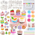 Shuttle Art 105 Pcs Magic Foam Texture Painting Kit Dessert Series: 24 Dessert by ShuttleArt