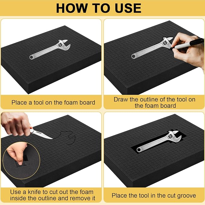 8 PCS Pick and Pluck Foam Inserts, Board Game Boxes, Storage Drawers - Image 6