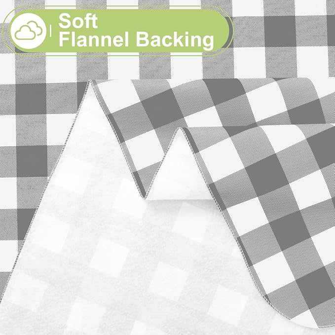 Smiry Rectangle Table Cloth, Waterproof Vinyl Tablecloth - Image 4