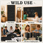 Black Brick Bulletin Board Roll Non-Woven Fabric Poster 16in X 12ft | Back to - Image 6