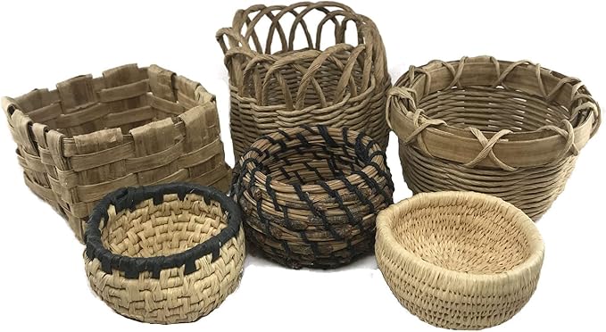 Traditional Craft Kits Beginner Basket Weaving Kit Set of 6 | DIY Basket Making by TraditionalCraftKits