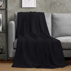 Utopia Bedding 100% Cotton Waffle Weave Blanket Twin Size - Image 3