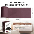 Leather Repair Patch Tape, Car Seat, Vinyl Leather Repair Kit - Image 2