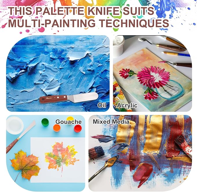MECCANIXITY Pack of 1 Palette Knife No.6, 9.4" Long Palette Knives - Image 6