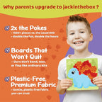 jackinthebox Poke Poke Art – Dinosaurs Theme, Mess-Free Fabric Art and Craft - Image 5