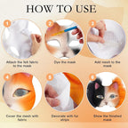 Seenelling DIY Therian Mask Kit Blank Cat Mask - Image 6