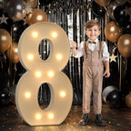 imprsv 4FT Marquee Numbers 8 Light up Number 8th Birthday Decorations Large by Letsmakeitimpressive