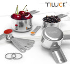 TILUCK Stainless Steel Measuring Cups & Spoons Set, Cups and Spoons, Kitchen - Image 6