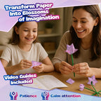 Pinwheel Crafts Flower Origami Kit - Image 2