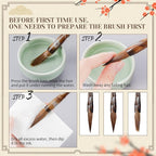 14 Pieces Chinese Calligraphy Brushes Gift Set Painting Brushes Watercolor - Image 4