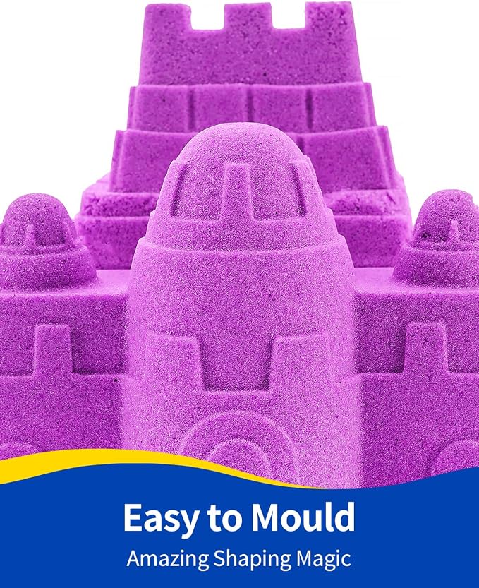 OleOletOy Colored Sand Bulk for Kids: 12 Lbs Large Pack Multicolor Moldable Sand - Image 3