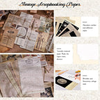 120Pcs Vintage Scrapbook Paper Kit - Image 8