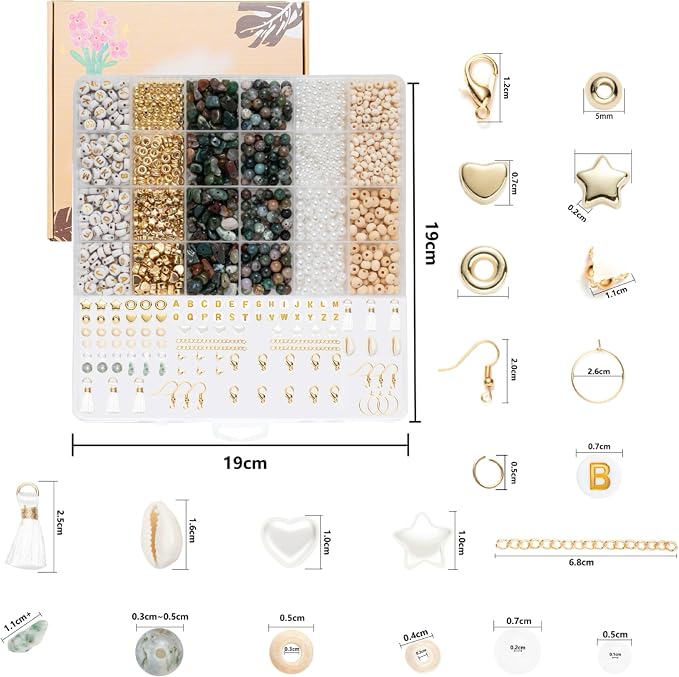 Xylise Jewelry Making Supplies Kit Natural Stone Beads - Image 3