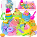Ice Cream Sensory Bin for Girls Kids, Play Sand Art Kit by YongnKids