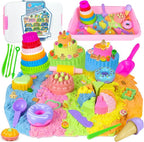 Ice Cream Sensory Bin for Girls Kids, Play Sand Art Kit by YongnKids