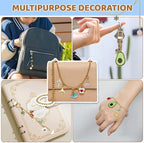 348Pcs Charms Lip Gloss Keychain Making Kit, DIY Craft - Image 7