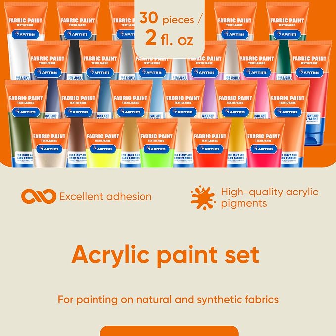 Gold Fabric Paint 2 fl. oz Tube – Permanent Fabric Paint Gold - Image 2