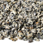 LAIDANLA Dalmation Spot 400pcs Natural Chip Stone Beads 5-8mm Healing Crystal by LAIDANLA