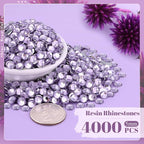 4000PCS 5mm Resin Rhinestones in Bulk, Bedazzling Flatback Crystals Rhinestones - Image 2