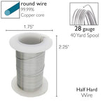 The Beadsmith Wire Elements 28-Gauge Lacquered Tarnish-Resistant Copper Wire - Image 4