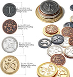 Metal Coin Set with Leather Organizer - Image 3