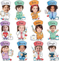 60pcs Nurse Theme DIY Cutouts Healthcare Bulletin Board Decorations Set Doctor by partygreeting