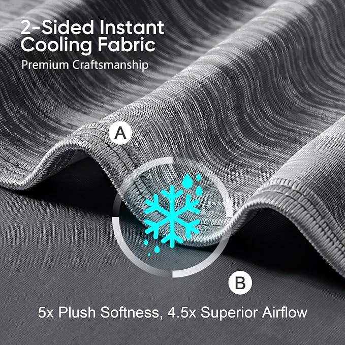 KMUSET Cooling Blanket Queen Size, Double Sided Summer Cooling Blankets - Image 3