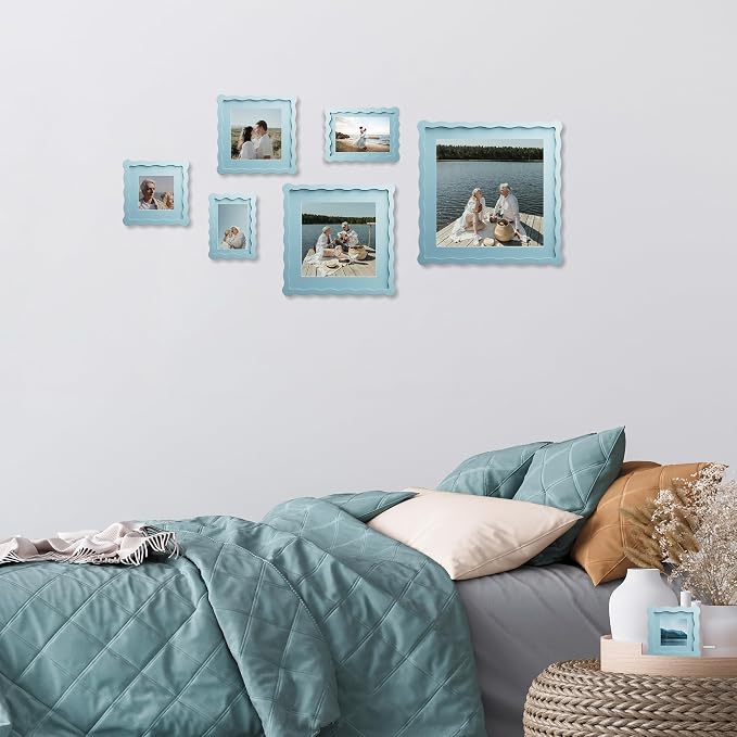 11x14 Wavy Picture Frame With Mat - Image 5