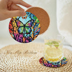 Axquilon 8 Pack Butterfly Diamond Art Coasters Kit - Image 5